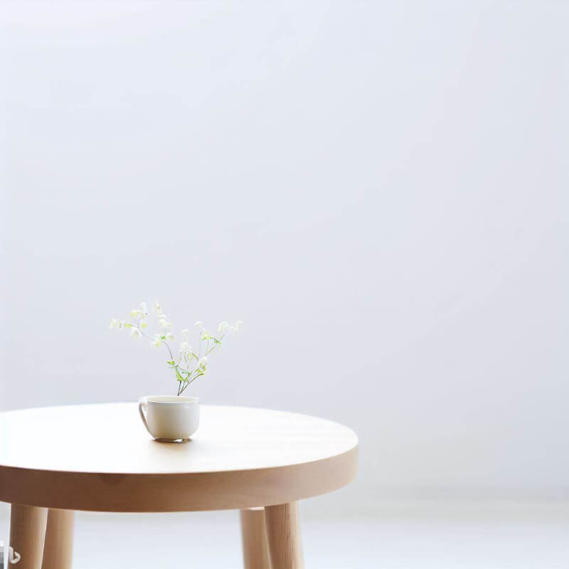 Snowy Petal Table